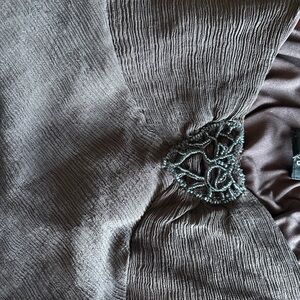 90s Vintage brown cami with beaded heart design